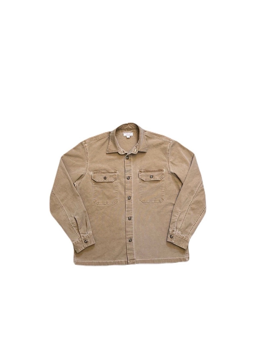 Wallace & Barnes Shirt Jacket Stretch Duck Canvas button up Size Large